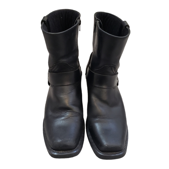 DINGO REV UP ZIPPER MOTORCYCLE BOOTS - SQUARE TOE 11.5D - Picture 5 of 11